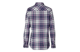 Blue Mountain FLW23-10735 Navy/Pink-Colored Women's Plaid Flannel Shirt, 3X