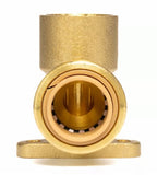 ProBite LF813DR Drop Ear 90° Elbow Fitting 0.5" Push-Connect x FNPT Female Brass