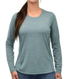 Ridgecut Women's Long Sleeve Wicking T-Shirt- Deep Teal, Extra Large