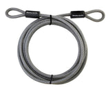 Master Lock 72DPF Heavy-duty Braided Steel Looped End Cable Lock - 15 ft.