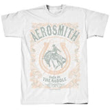 Tee Shirt Central AER0154M1004 Women's Cotton Back in the Saddle T-Shirt White Small