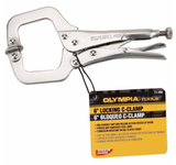 Olympia Tools 11-406BU 6 in. Locking C-Clamp, Carbon Steel, Corrosion-Resistant
