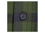 Ridgecut FMW23-10731 Green Plaid Men's Long-Sleeve Heavy Flannel Shirt, Medium