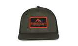 Ridgecut TS226595 Olive/Black Cotton Ripstop Stretch Mesh-Back Hat, Large