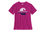Carhartt 105738-P40 Women's Magenta Agate Heather Graphic T-Shirt, Large