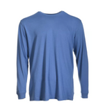 Blue Mountain YMK-1072 Men's Long-Sleeve Jersey Crew T-Shirt, True Navy, XL