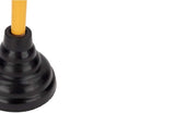 LDR Industries 512 3410 Power Deluxe High-Force Cup Ribbed Toilet Plunger, Black