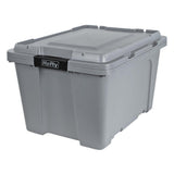 Hefty Max Pro Heavy Duty 18 gal. Capacity Storage Tote Container, Gray