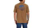 Carhartt Brown Short-Sleeve Loose Fit Heavyweight Pocket C Graphic T-Shirt, XL