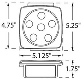 Blazer International C7425 LED Submersible Trailer Light Kit Water Resistant