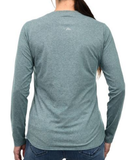 Ridgecut Women's Long Sleeve Wicking T-Shirt- Deep Teal, Large