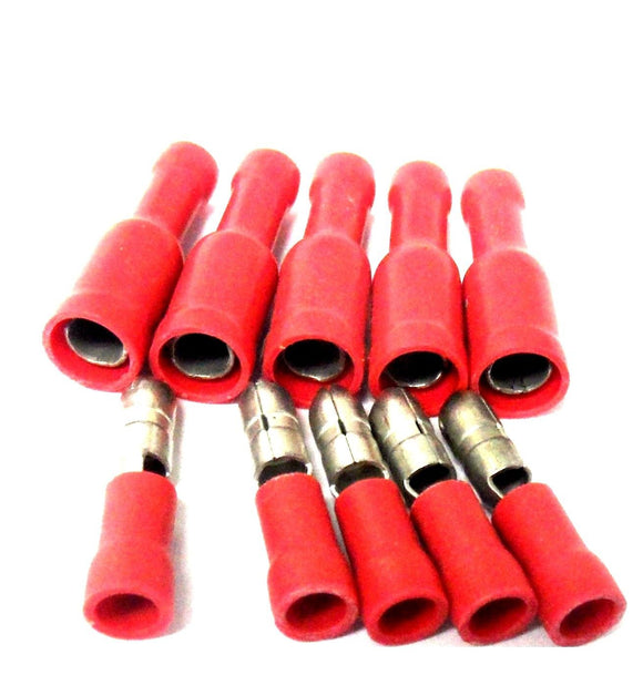 Pack of (5) Calterm 61359 Bullet Set Crimp-On Terminals Red 22-18 Gauge