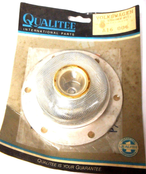 Qualitee International Parts Volkswagen Oil Strainer Kit NOS A16 006 A16006 New!