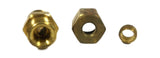 Big A Service Line 3-16886 316832 Hydraulic 1/2 x 3/8 Brass Fitting
