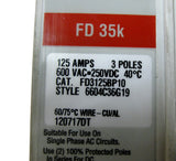 Eaton Cutler Hammer 125A CIRCUIT BREAKER FD35K FD3125BP10 6604C36G19 3 Poles New