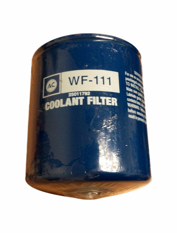 AC Delco WF-111 WF111 Engine Coolant Filter 25011792