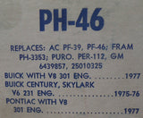 Salem PH-46 PH46 Engine Oil Filter AC PF-39 PF39 PF-46 PH-3353 6439857 25010325