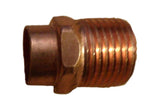 Elkhart 104 Copper  1/2" Male Adapter - Thread to Solder  O.D Size 5/8" x 1/2"