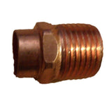 Elkhart 104 Copper  1/2" Male Adapter - Thread to Solder  O.D Size 5/8" x 1/2"