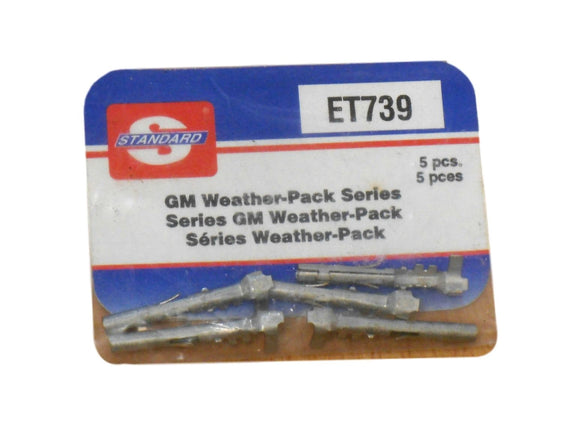 Five (5) Standard ET739 GM Weatherpack Series Terminals New!