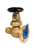 W&O 10K50 F7334 10K Bronze Hose Globe Valve Nakajima 4 Bolted Bonnet 050A Flange