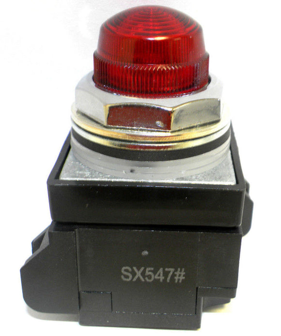 General Electric CR104PLG88R Red Indicating Light Push Button STD 24V Input