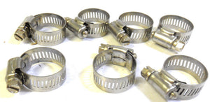 Super Seal 420 Hose Clamps 9/16" Band & Range up to -1 1/16" (qty.7)