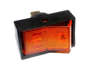 Auto Value 62961-1 Jumbo Glow Rocker Amber Button 20 Amp 12 VDC