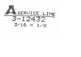 Big A Service Line 3-12432 Brass Fitting Nut 3/16 x 1/8