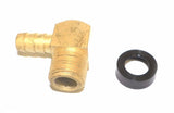 Big A Service Line 3-73166 3/8" x 3/8" Metal Barbed Male Tube Elbow