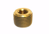 Big A Service Line 3-226800 Brass Headless Plug 1/2" x 3/8" NPT Male
