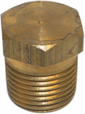 Big A Service Line 3-20940 Brass Hex Head Pipe Plug 1/4"