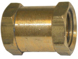 Big A Service Line 3-20360 Brass Fitting, Hose Coupling 3/8" F NPT x 3/8" F NPT