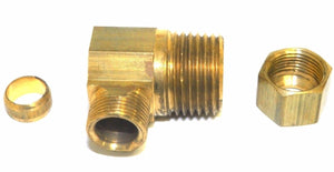 Big A Service Line 3-169680 Brass Pipe 90 deg Street Elbow Kit 3/8" x 1/2"