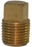 Big A 3-22120 Male Thread Square Head Plug 1/8" Solid Brass Tube Lot Of 15 Pcs