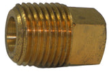 Big A 3-22120 Male Thread Square Head Plug 1/8" Solid Brass Tube Lot Of 10 Pcs