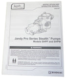 Jandy Pro Series Steath Pumps H0573800 Installation and Operation Manual