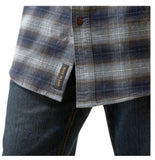 Ariat 10046794 Men's Rebar Flannel Durastretch Long Sleeve Work Shirt XXL Blue Khaki Plaid