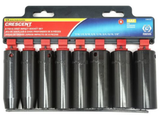 Crescent Assorted in. x 1/2 in. drive SAE 6 Point Deep Impact Socket Set 8 pc.
