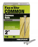 Hillman Fasteners 461279 2 in. 6D Galvanized Common Nail