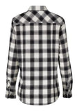 Blue Mountain Women's Long Sleeve Plaid Flannel Shirt Size 3X Black Buffalo