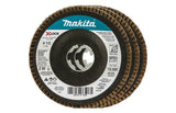 Makita X-LOCK 4?1/2 in. 60 Grit Type 29 Angled Grinding and Polishing Flap Disc