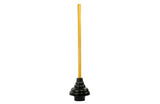 LDR Industries 512 3410 Power Deluxe High-Force Cup Ribbed Toilet Plunger, Black
