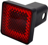 RECEIVER TUBE COVER, 2" SQ. BRAKE LIGHT W/4-FLAT PLUG UNBRANDED