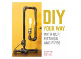 STZ 310 E90-38 3/8 in. Black 90 Degree Elbow, Iron Material
