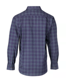 Blue Mountain FMW23-11031 Men's Long Sleeve Oxford Shirt/Blue Plaid/2XL