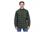 Ridgecut FMW23-10731 Green Plaid Men's Long-Sleeve Heavy Flannel Shirt, Medium