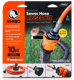 RhinoFLEX 10', Clean Out Hose System, with Rinse Cap
