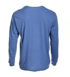 Blue Mountain YMK-1072 Men's Long-Sleeve Jersey Crew T-Shirt, True Navy, XL