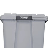 Hefty Max Pro Heavy Duty 18 gal. Capacity Storage Tote Container, Gray